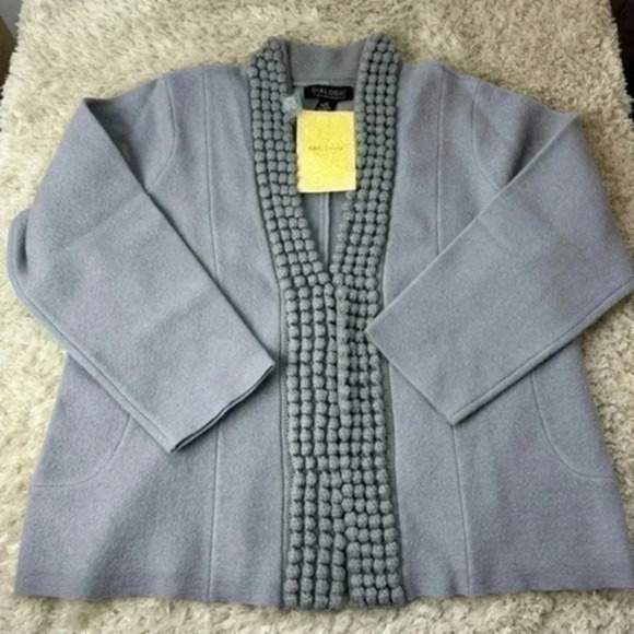 Dialogue Jackets & Blazers - Vintage 90’s Dialogue Women’s wool Cardigan/Jacket size 2X
